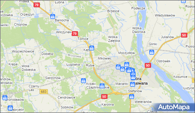 mapa Mikówiec, Mikówiec na mapie Targeo