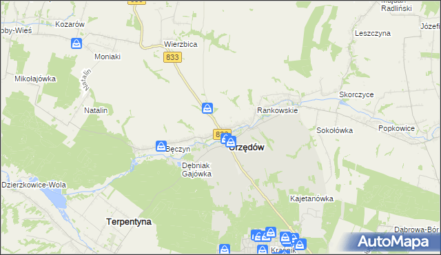 mapa Mikuszewskie, Mikuszewskie na mapie Targeo