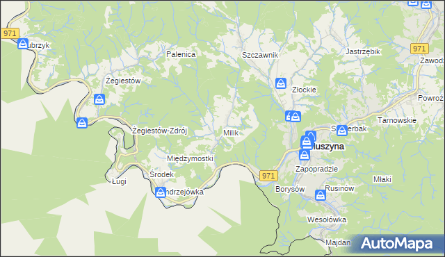 mapa Milik, Milik na mapie Targeo