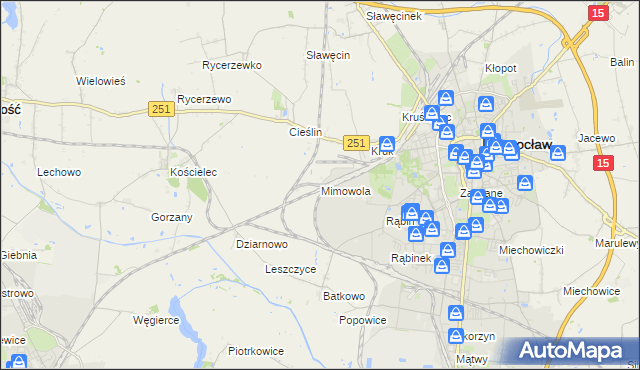 mapa Mimowola, Mimowola na mapie Targeo