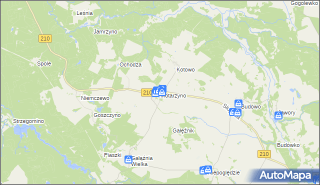 mapa Motarzyno, Motarzyno na mapie Targeo