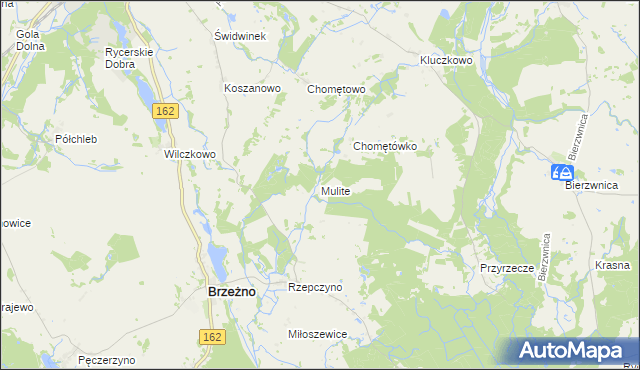 mapa Mulite, Mulite na mapie Targeo