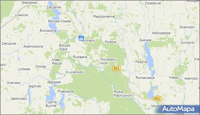 mapa Murowany Most, Murowany Most na mapie Targeo