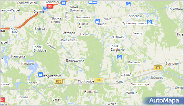mapa Nadleśnictwo Skuły, Nadleśnictwo Skuły na mapie Targeo