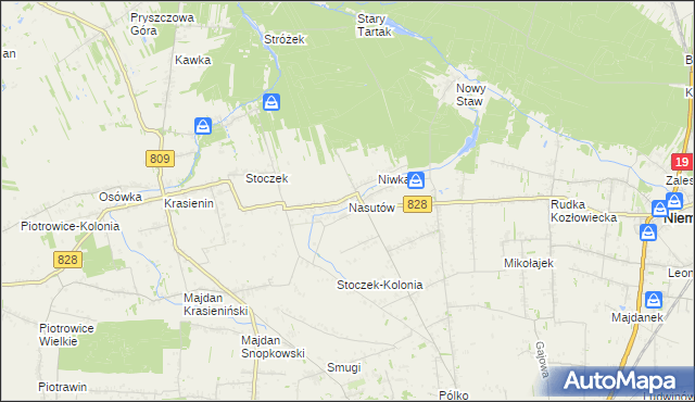 mapa Nasutów, Nasutów na mapie Targeo