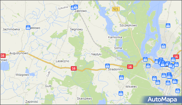mapa Nejdyki, Nejdyki na mapie Targeo