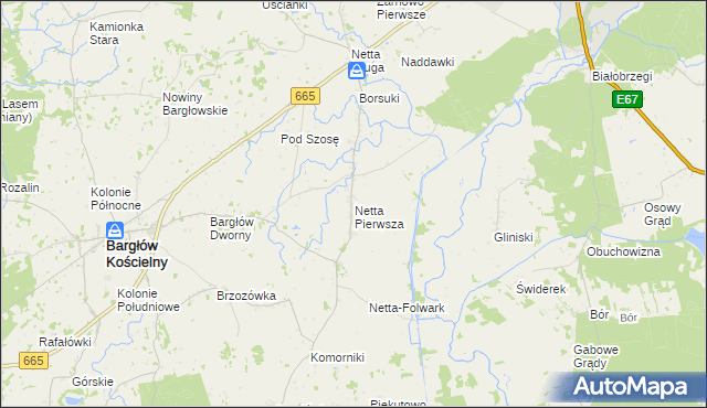 mapa Netta Pierwsza, Netta Pierwsza na mapie Targeo