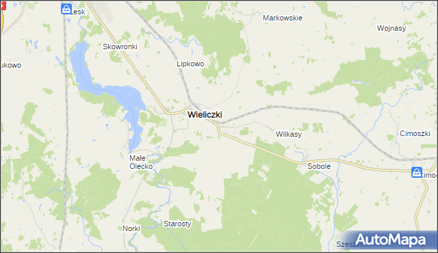 mapa Niedźwiedzkie gmina Wieliczki, Niedźwiedzkie gmina Wieliczki na mapie Targeo