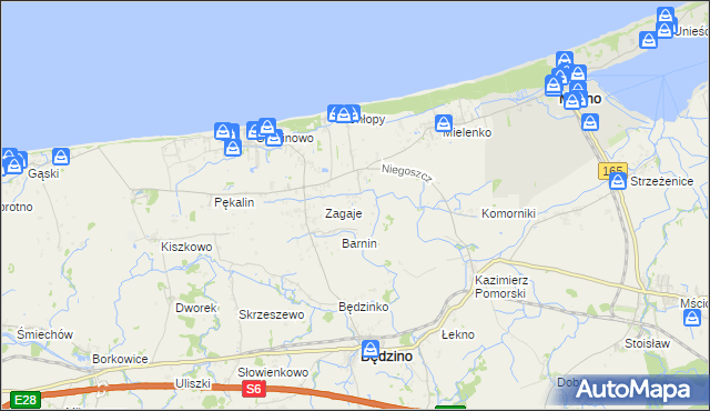 mapa Niegoszcz, Niegoszcz na mapie Targeo