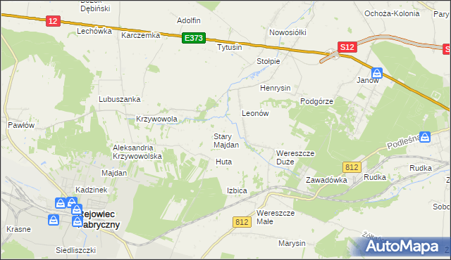 mapa Niemirów gmina Rejowiec, Niemirów gmina Rejowiec na mapie Targeo