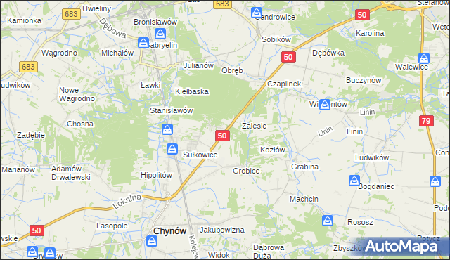 mapa Nowe Grobice, Nowe Grobice na mapie Targeo