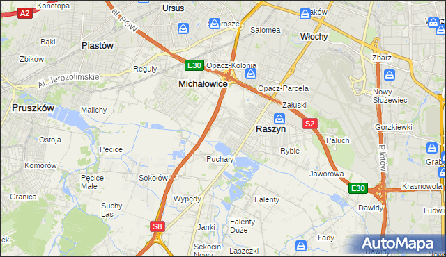 mapa Nowe Grocholice, Nowe Grocholice na mapie Targeo