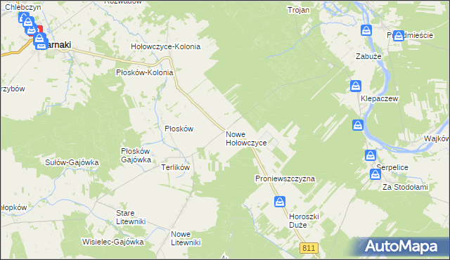 mapa Nowe Hołowczyce, Nowe Hołowczyce na mapie Targeo