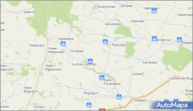 mapa Nowe Przybojewo, Nowe Przybojewo na mapie Targeo