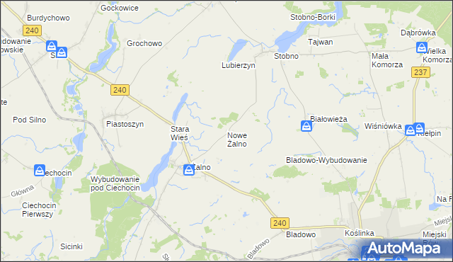 mapa Nowe Żalno, Nowe Żalno na mapie Targeo