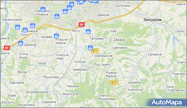 mapa Nowodworze, Nowodworze na mapie Targeo