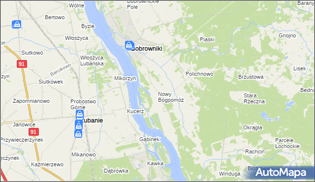 mapa Nowy Bógpomóż, Nowy Bógpomóż na mapie Targeo