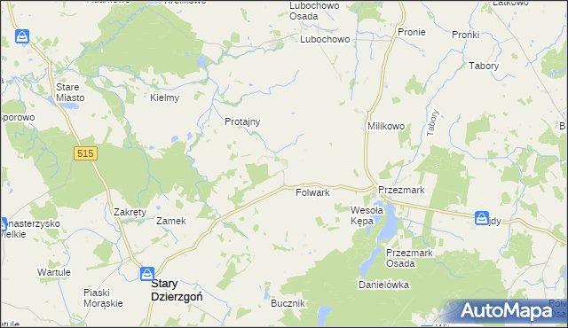 mapa Nowy Folwark gmina Stary Dzierzgoń, Nowy Folwark gmina Stary Dzierzgoń na mapie Targeo