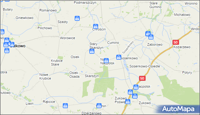 mapa Nowy Nacpolsk, Nowy Nacpolsk na mapie Targeo
