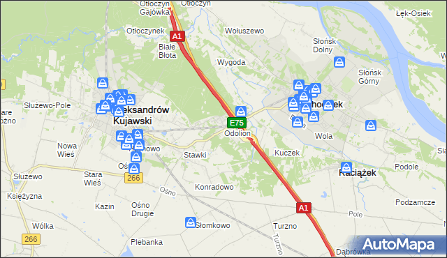 mapa Odolion, Odolion na mapie Targeo