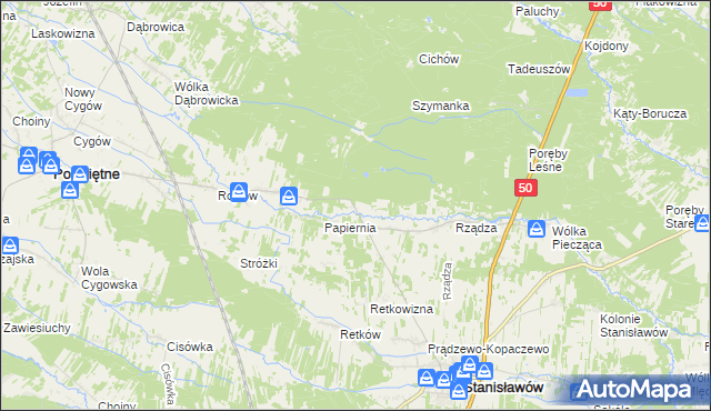 mapa Ołdakowizna, Ołdakowizna na mapie Targeo