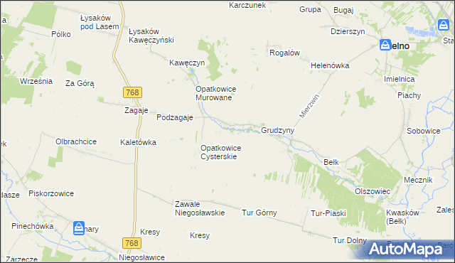 mapa Opatkowice Pojałowskie, Opatkowice Pojałowskie na mapie Targeo