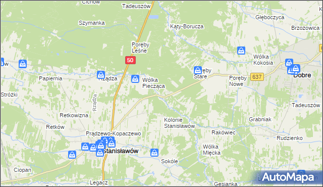 mapa Osęczyzna, Osęczyzna na mapie Targeo