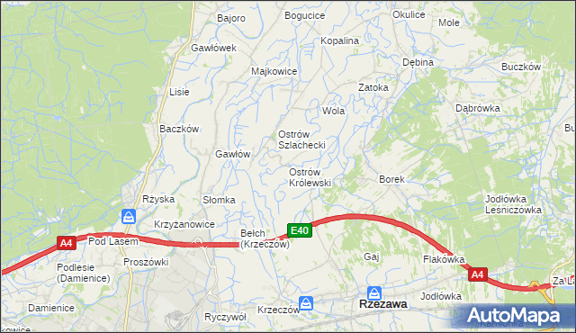 mapa Ostrów Królewski, Ostrów Królewski na mapie Targeo