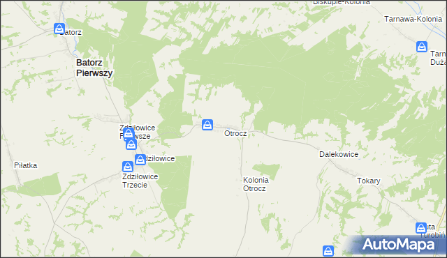 mapa Otrocz, Otrocz na mapie Targeo
