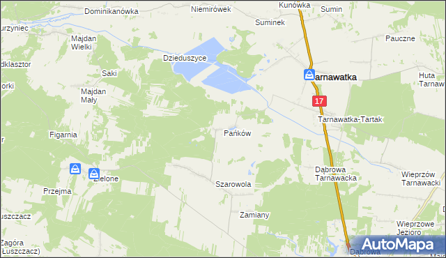 mapa Pańków, Pańków na mapie Targeo