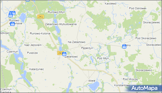 mapa Pęperzyn, Pęperzyn na mapie Targeo