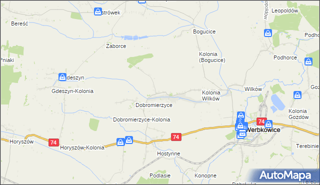 mapa Peresołowice, Peresołowice na mapie Targeo
