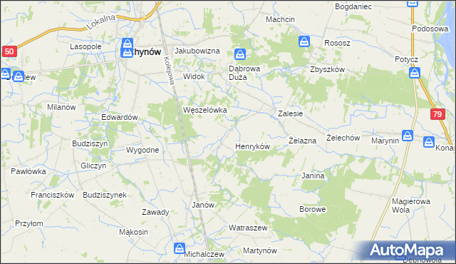 mapa Piekut, Piekut na mapie Targeo