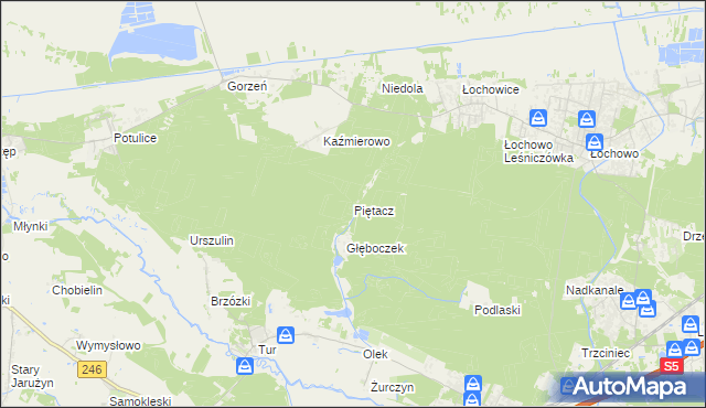 mapa Piętacz, Piętacz na mapie Targeo