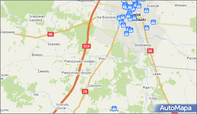 mapa Piliki, Piliki na mapie Targeo