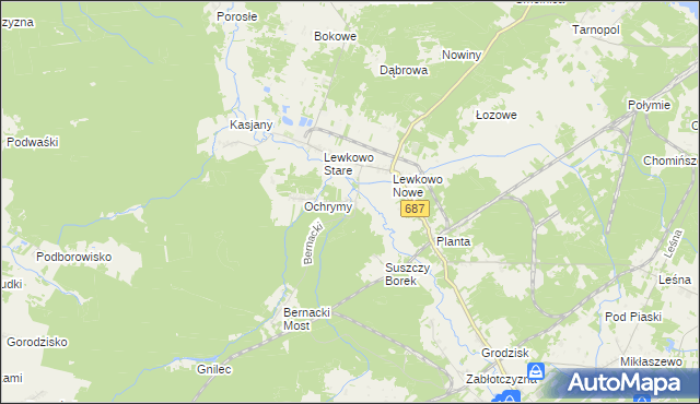 mapa Podlewkowie, Podlewkowie na mapie Targeo