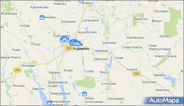 mapa Podtymień, Podtymień na mapie Targeo