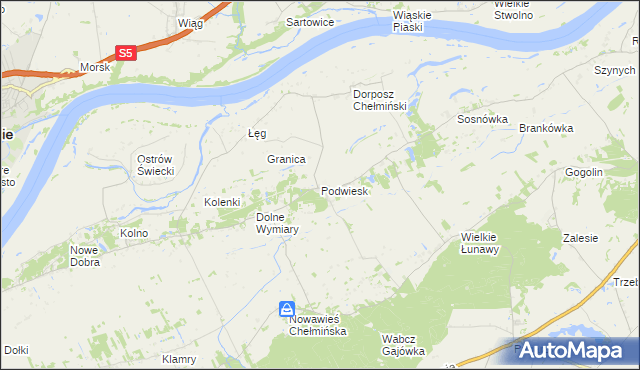 mapa Podwiesk, Podwiesk na mapie Targeo