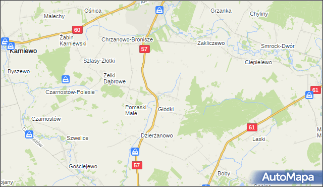 mapa Pomaski Wielkie, Pomaski Wielkie na mapie Targeo