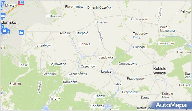 mapa Posadówka, Posadówka na mapie Targeo