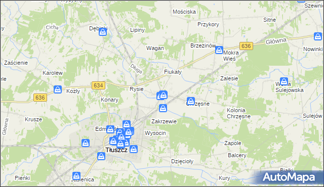 mapa Postoliska, Postoliska na mapie Targeo
