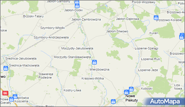 mapa Pruszanka Mała, Pruszanka Mała na mapie Targeo