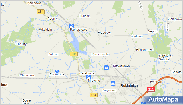 mapa Przecławek, Przecławek na mapie Targeo