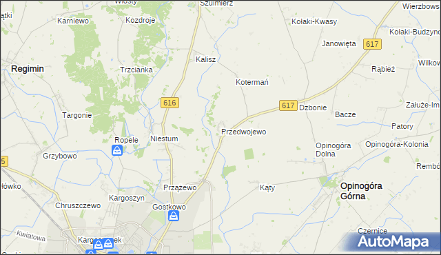 mapa Przedwojewo, Przedwojewo na mapie Targeo