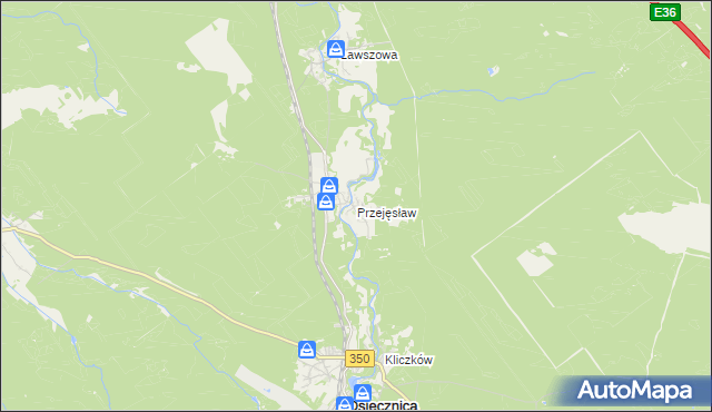 mapa Przejęsław, Przejęsław na mapie Targeo