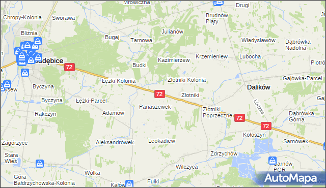 mapa Przekora, Przekora na mapie Targeo