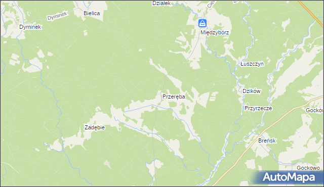 mapa Przeręba, Przeręba na mapie Targeo