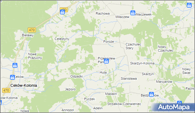 mapa Przespolew Pański, Przespolew Pański na mapie Targeo