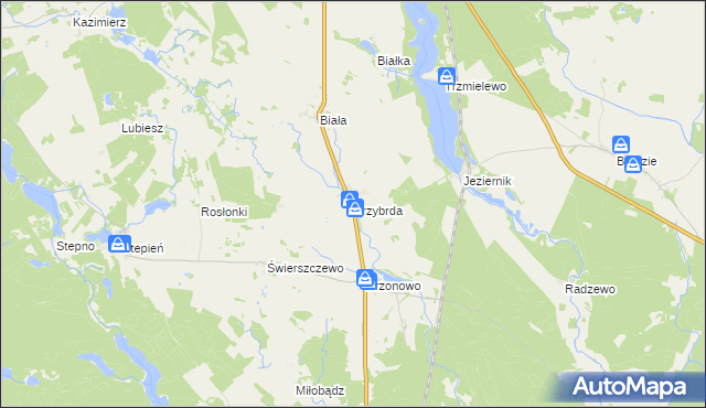 mapa Przybrda, Przybrda na mapie Targeo