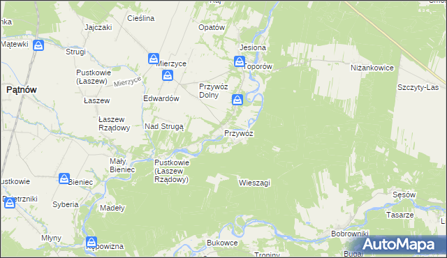 mapa Przywóz, Przywóz na mapie Targeo